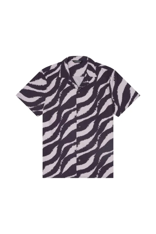 Saint Tropez Cabana Shirt Black Wave made by Playaluxe