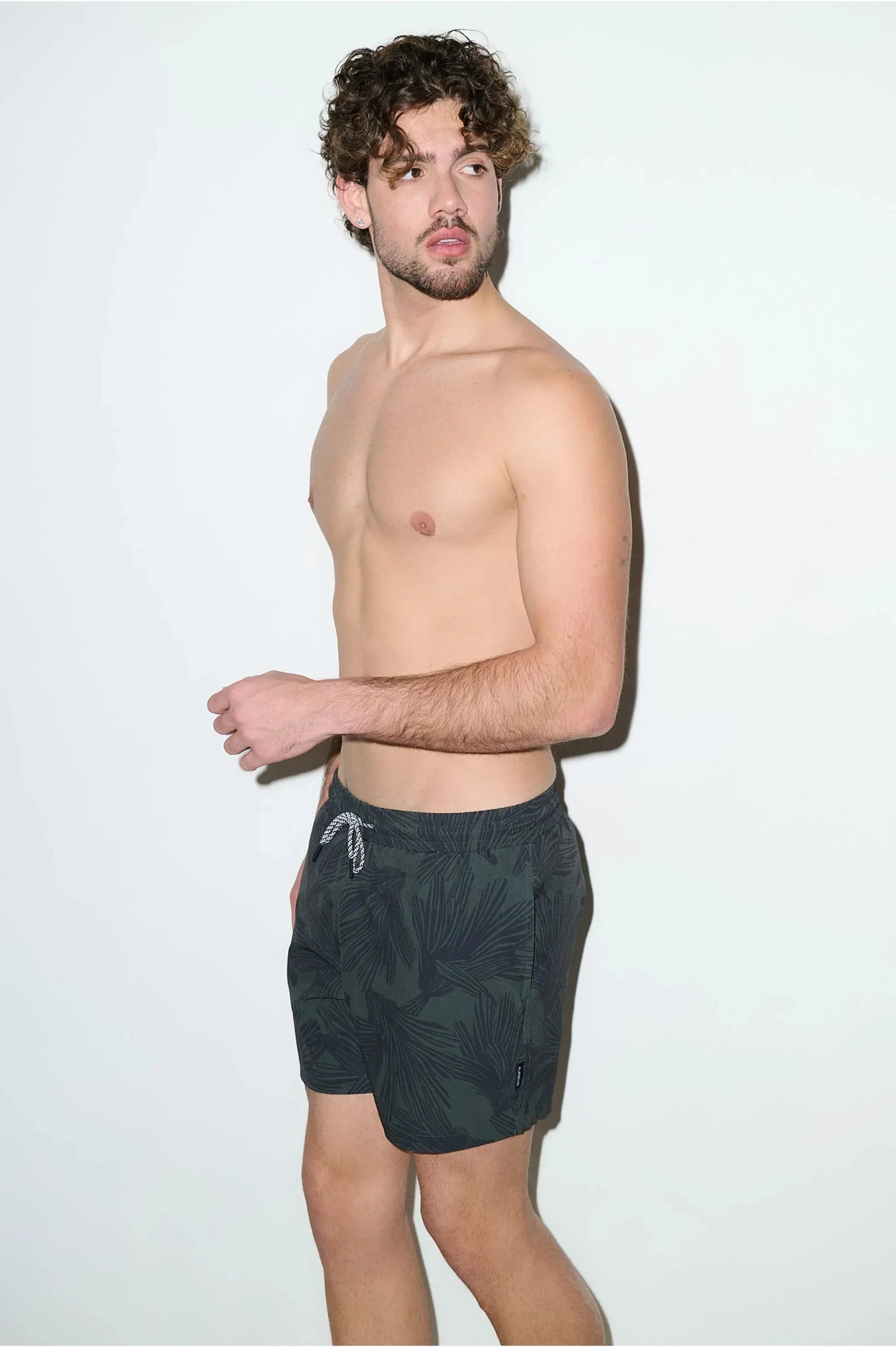 Tulum 5-Inch Swim Trunk Dark Olive sold by Playaluxe product image thumbnail 5