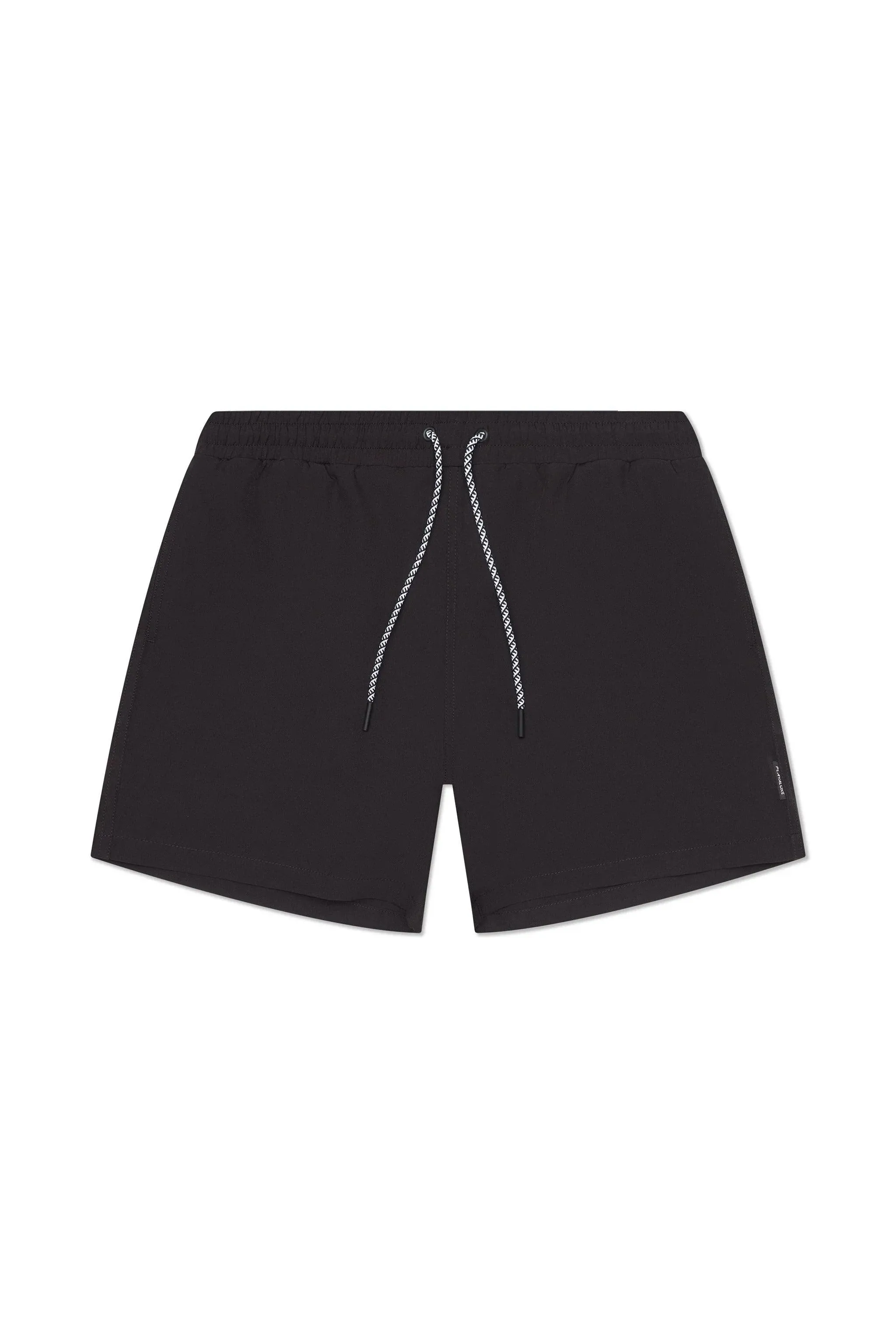Tulum 5-Inch Swim Trunk Black sold by Playaluxe