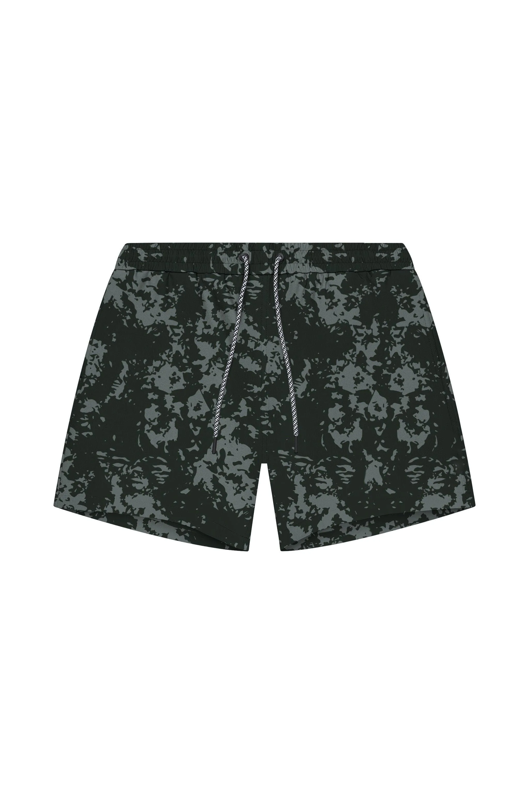 Tulum 5-Inch Swim Trunk Charcoal Haze sold by Playaluxe