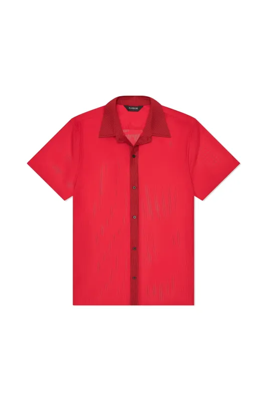 Mallorca Mesh Shirt – Red made by Playaluxe