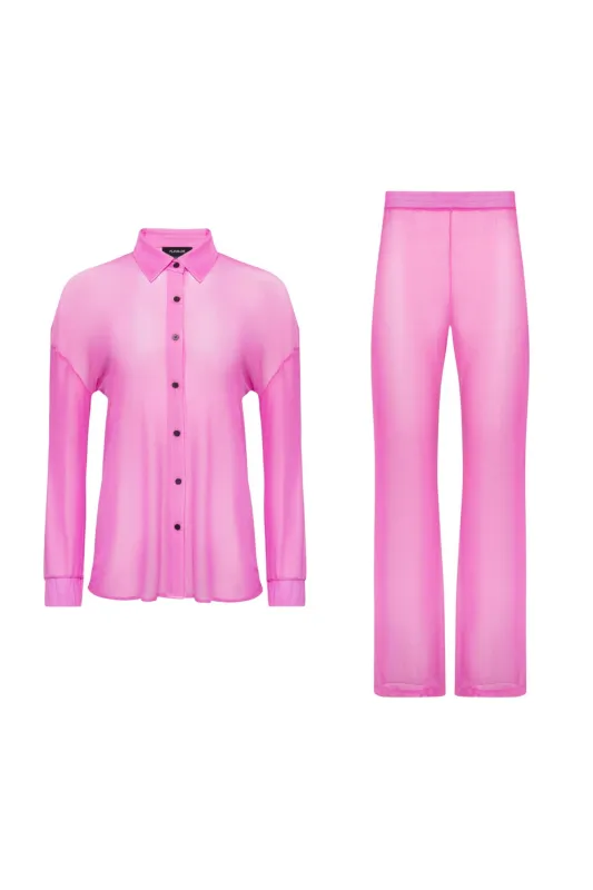 Mykonos Mesh Cover-Up Set – Pink made by Playaluxe