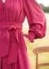 Colette Dress Pomegranate Gingham with Magenta Magic Hand Smocking sold by Smock London
