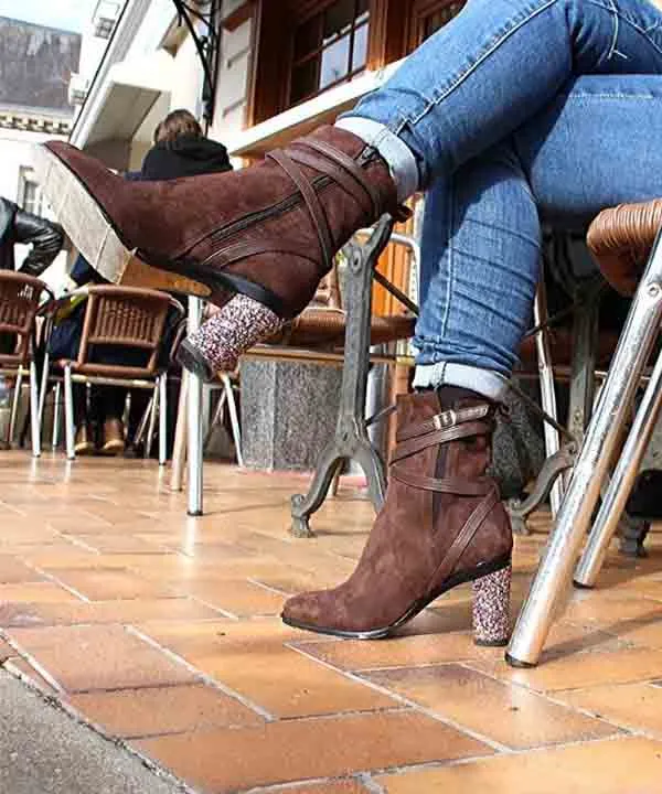 Virginia Brown Strappy Ankle Boot sold by Tanya Heath product image thumbnail 2