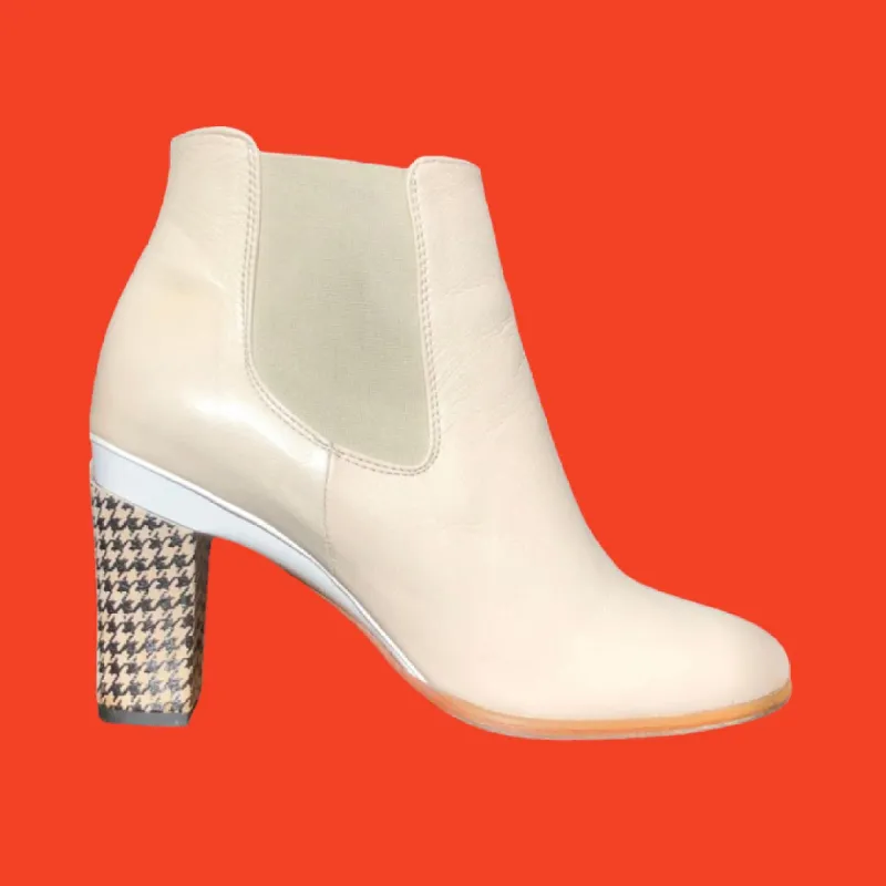 Chelsea Almond Booty with Interchangeable Heels made by Tanya Heath