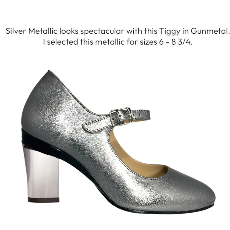 Tiggy Gummetal Maryjane for Interchagneable Heels made by Tanya Heath