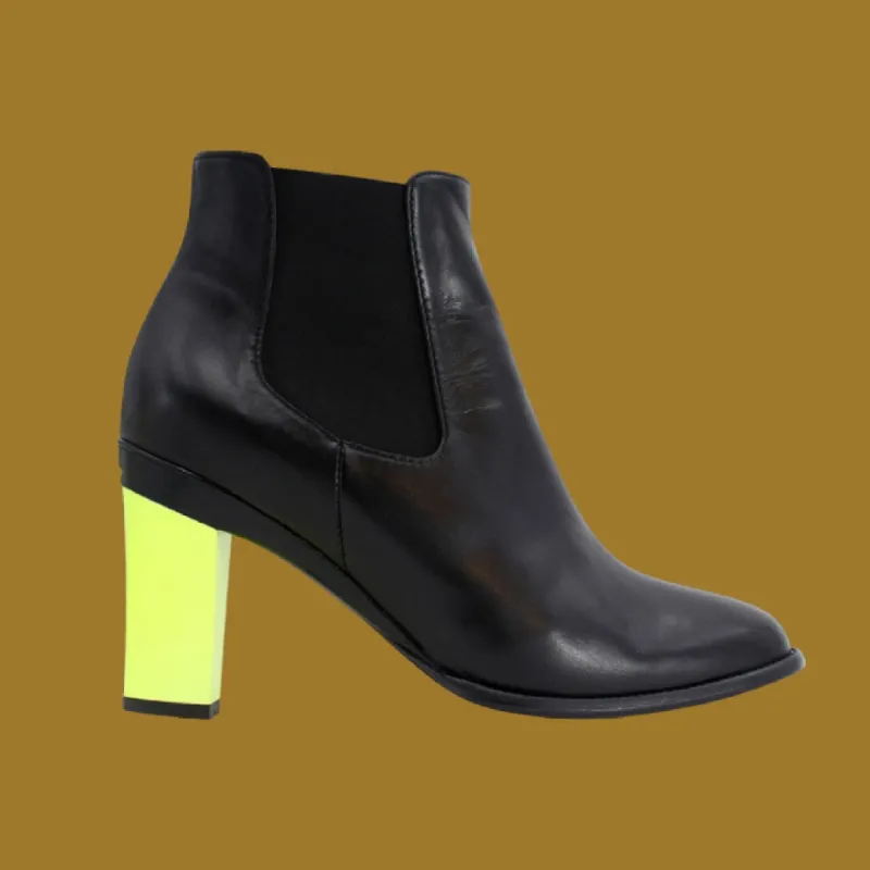 Chelsea Black Booty & Interchangeable Heels made by Tanya Heath