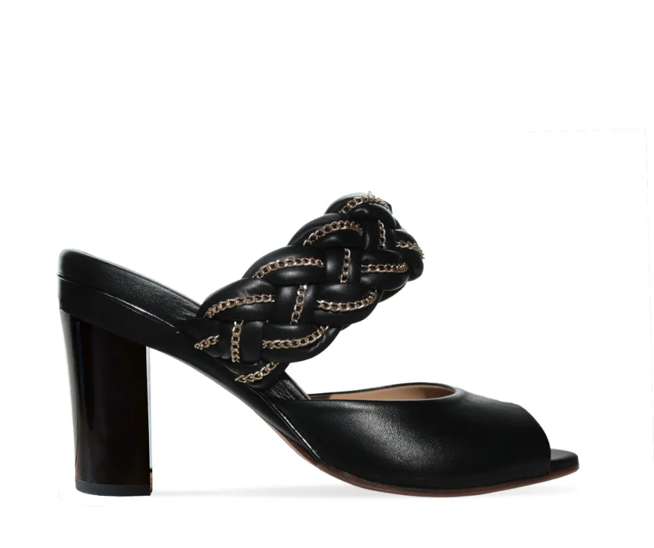 Romy Black Lambskin Puff Slide sold by Tanya Heath product image thumbnail 3