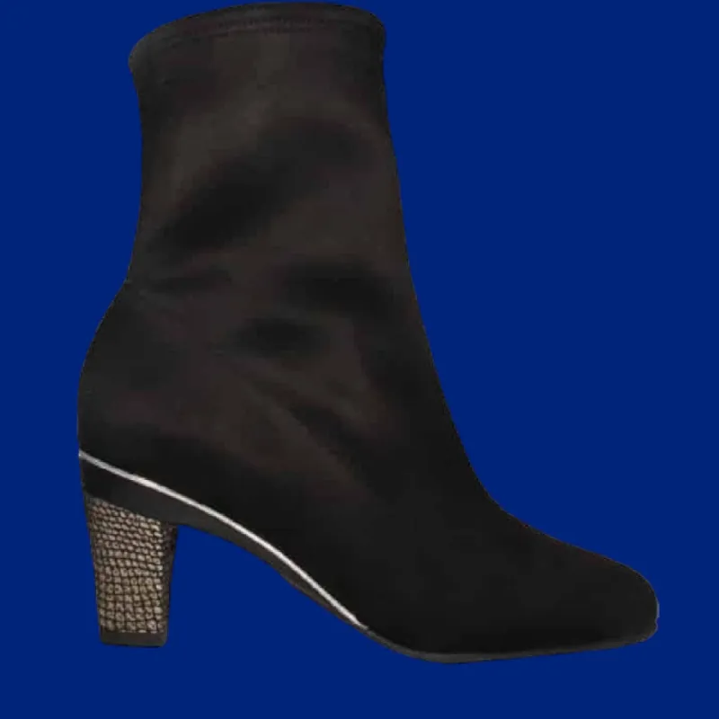 Adeline Vegan Fabric Boot with Interchangeable Heels sold by Tanya Heath