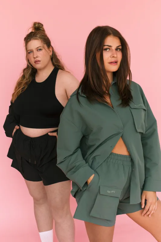 Cargo Button Up Shirt sold by Girl Crush Gang