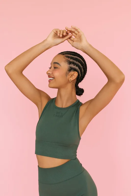 Seamless High Neck Top sold by Girl Crush Gang