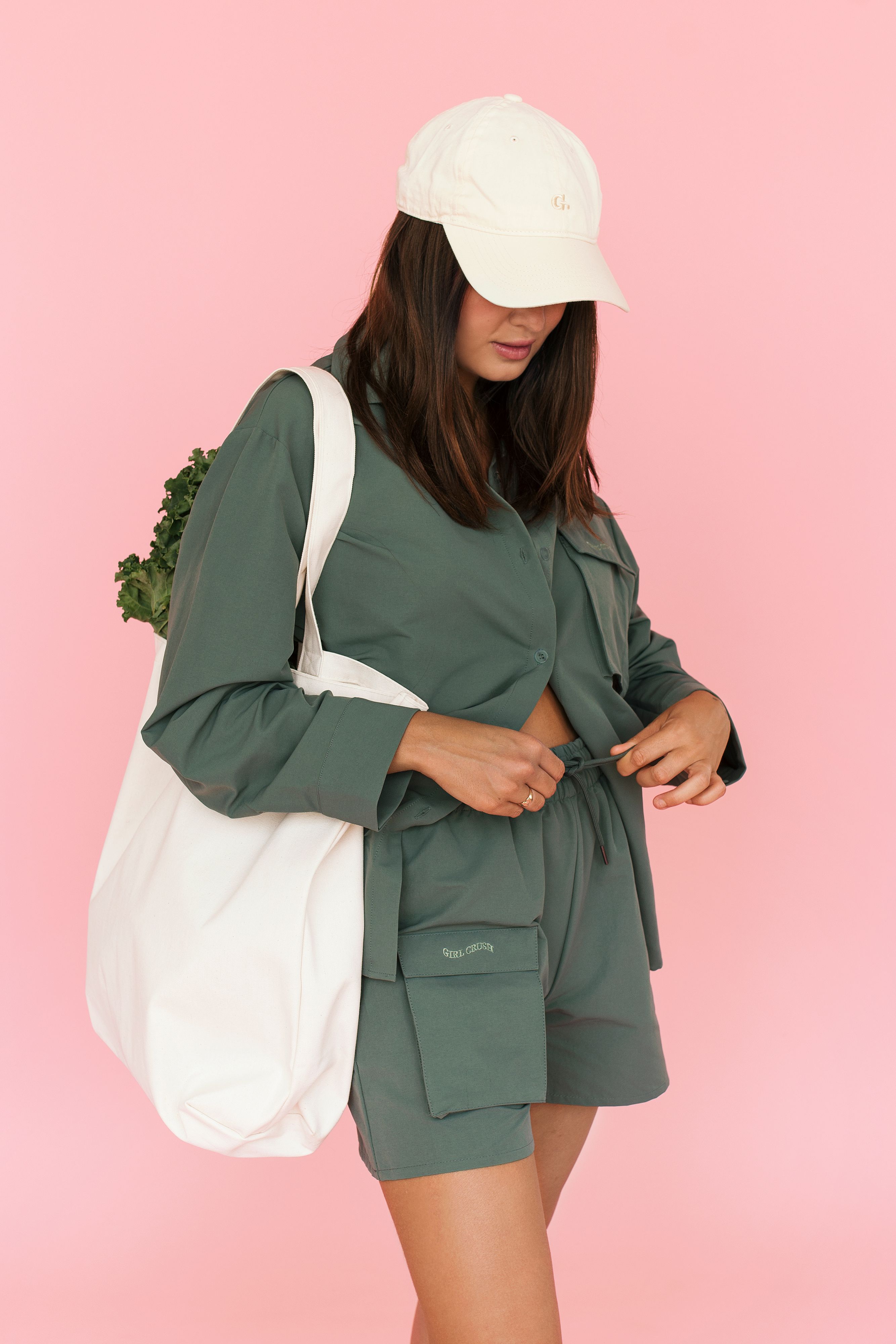 Cargo Button Up Shirt sold by Girl Crush Gang product image thumbnail 2