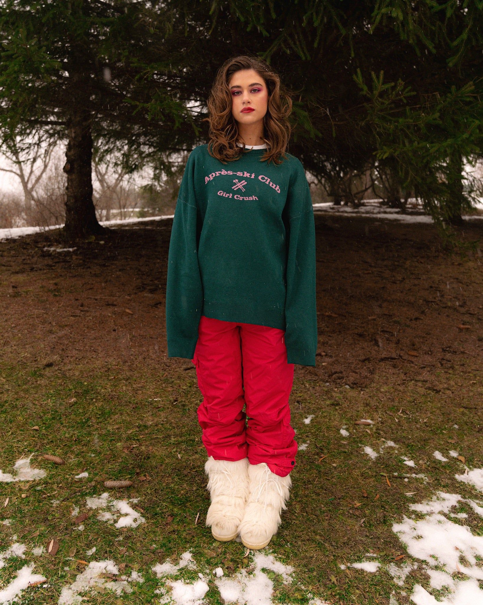 Après-Ski Club Sweater Pine sold by Girl Crush Gang product image thumbnail 4