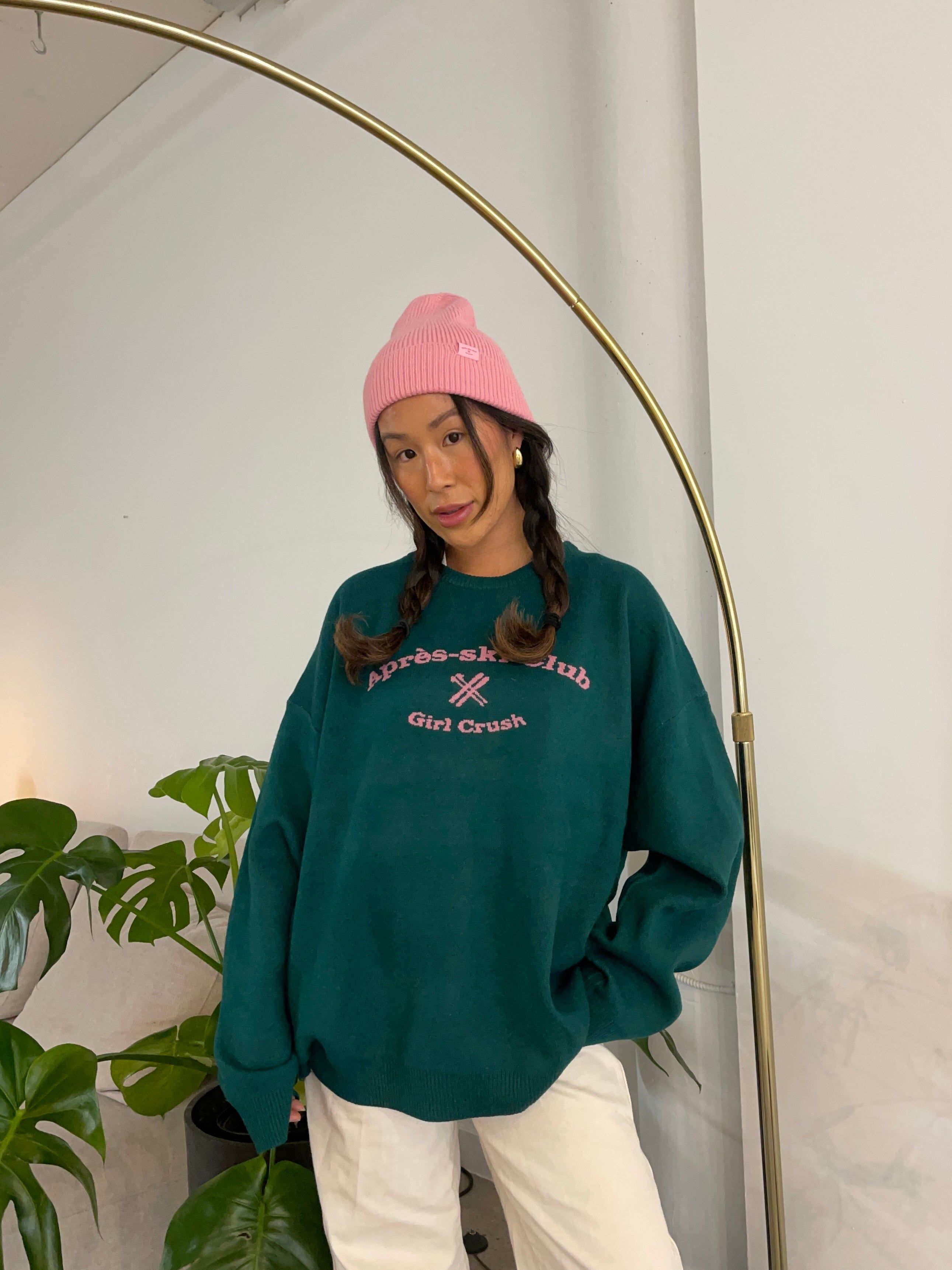 Après-Ski Club Sweater Pine sold by Girl Crush Gang