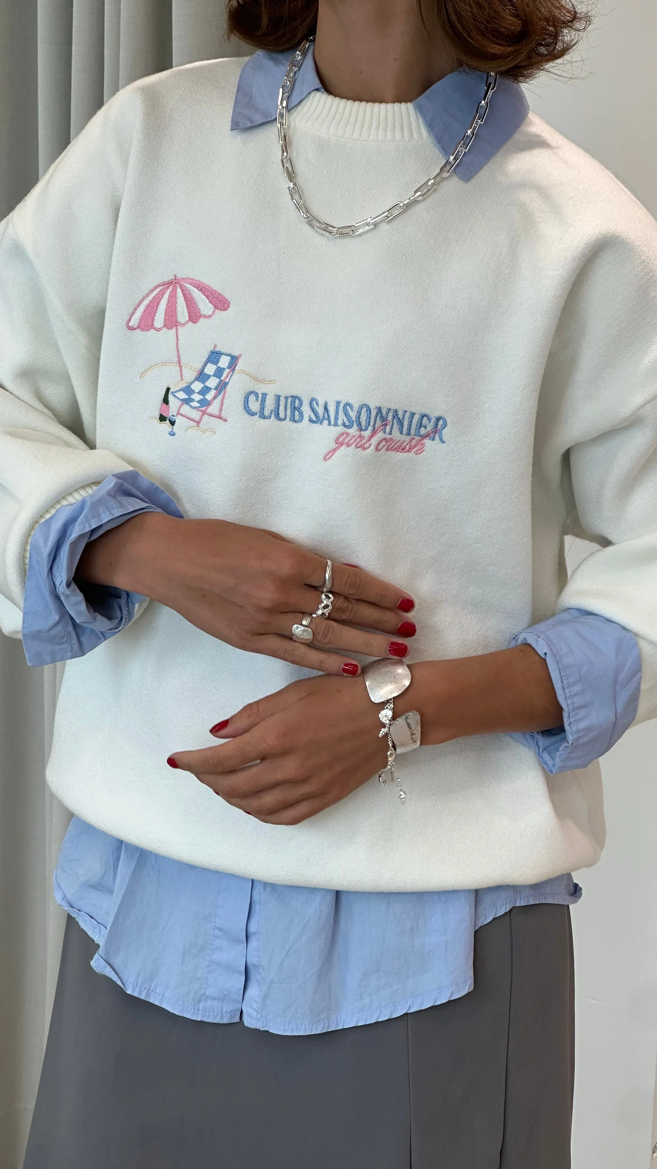 Seasonal Club Sweater sold by Girl Crush Gang product image thumbnail 2