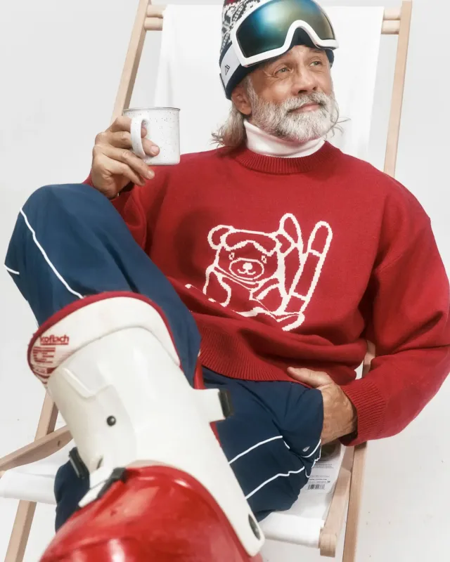 Après-Ski Sweater - High Altitude Bear sold by Girl Crush Gang