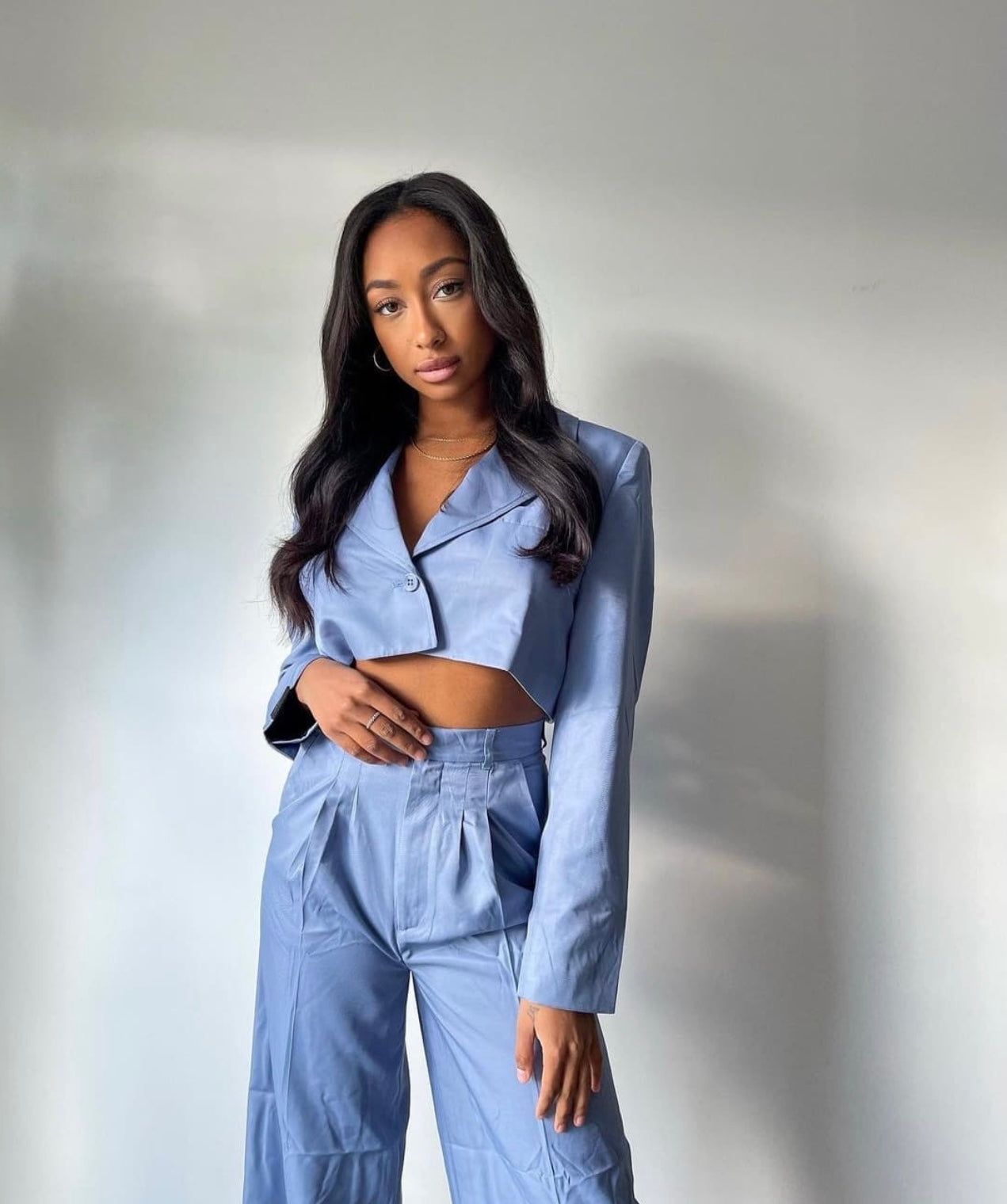 Recycled Cropped Blazer sold by Girl Crush Gang product image thumbnail 5