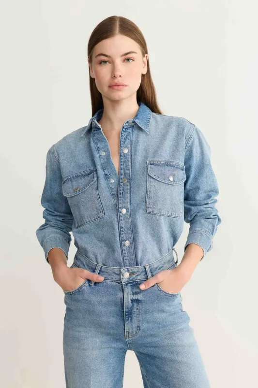 SMO - DENIM SHIRT | SILVERADO sold by Warp + Weft
