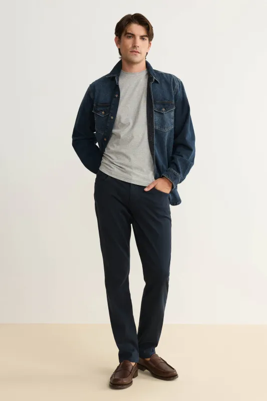 AMS - SLIM PANTS | CARBON BLUE sold by Warp + Weft