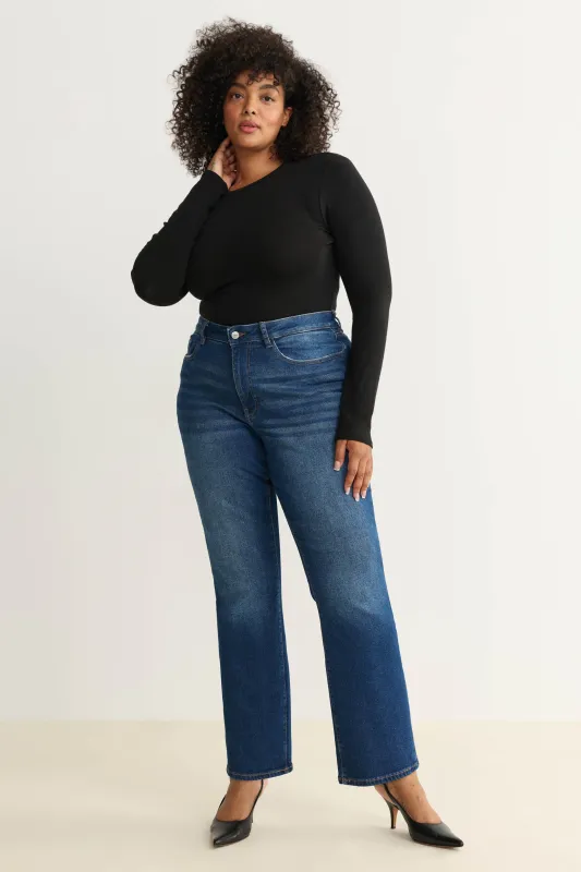 ASE PLUS - STRAIGHT JEANS | ROLLING RIVER sold by Warp + Weft