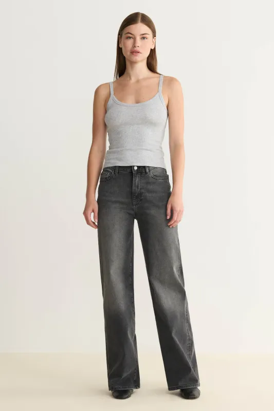 NCE - WIDE LEG JEANS | OVERCAST sold by Warp + Weft