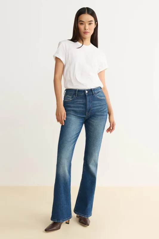 NAO - HIGH RISE BOOTCUT JEANS | BOWIE sold by Warp + Weft