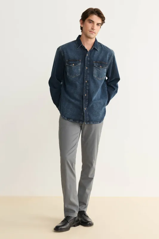 AMS - SLIM PANTS | STORMY WEATHER sold by Warp + Weft