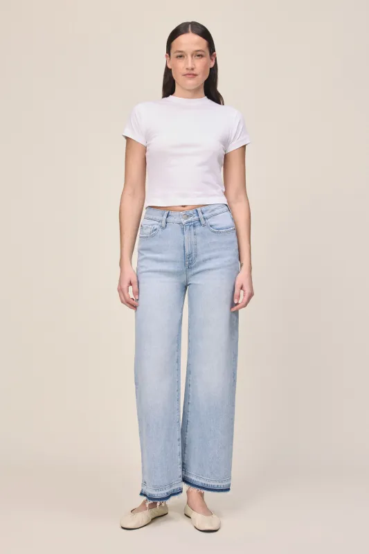 ICN - CROPPED WIDE LEG JEANS | ICE AGE sold by Warp + Weft