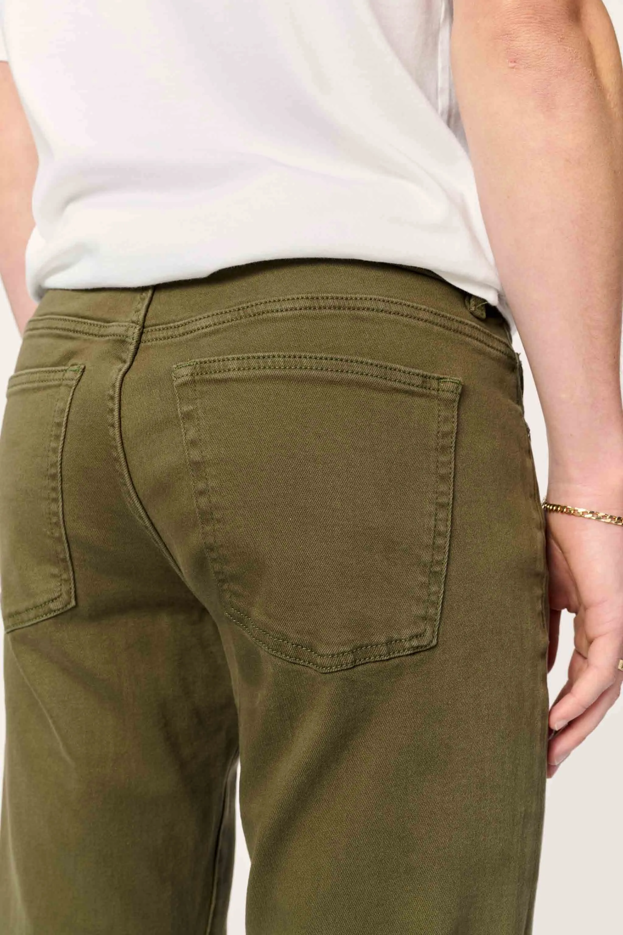 ORD - STRAIGHT JEANS | MOSS GREEN sold by Warp + Weft product image thumbnail 4