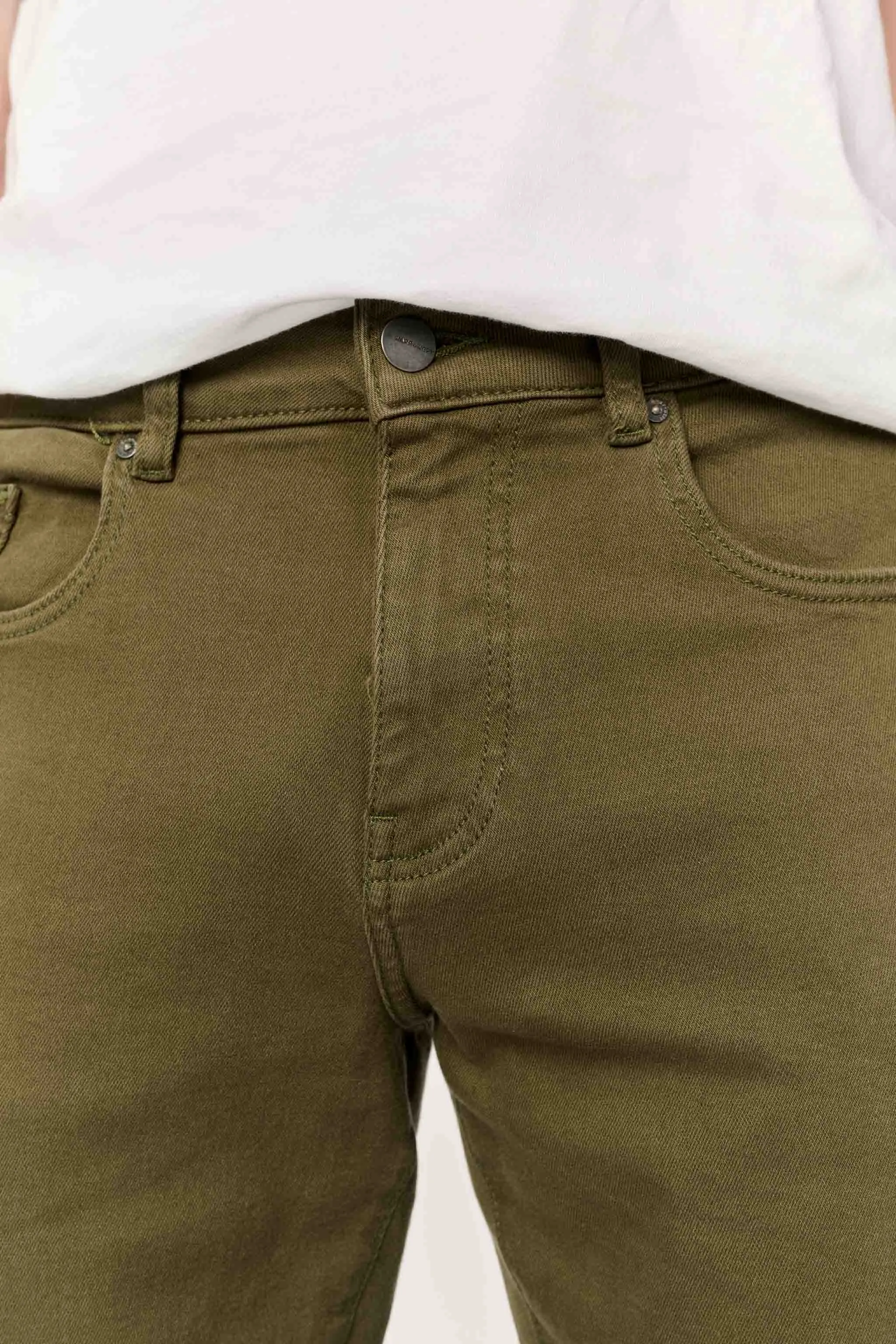 ORD - STRAIGHT JEANS | MOSS GREEN sold by Warp + Weft product image thumbnail 5