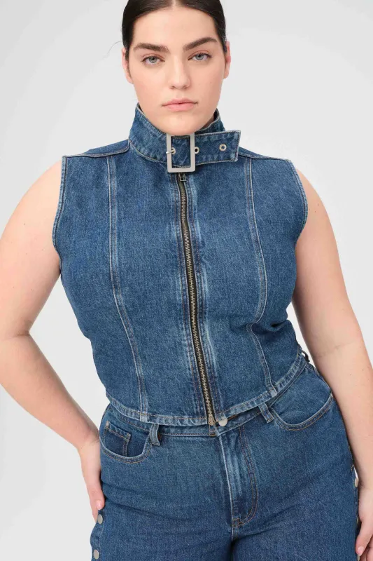 MRS PLUS - DENIM SHIRT | LOST HIGHWAY sold by Warp + Weft