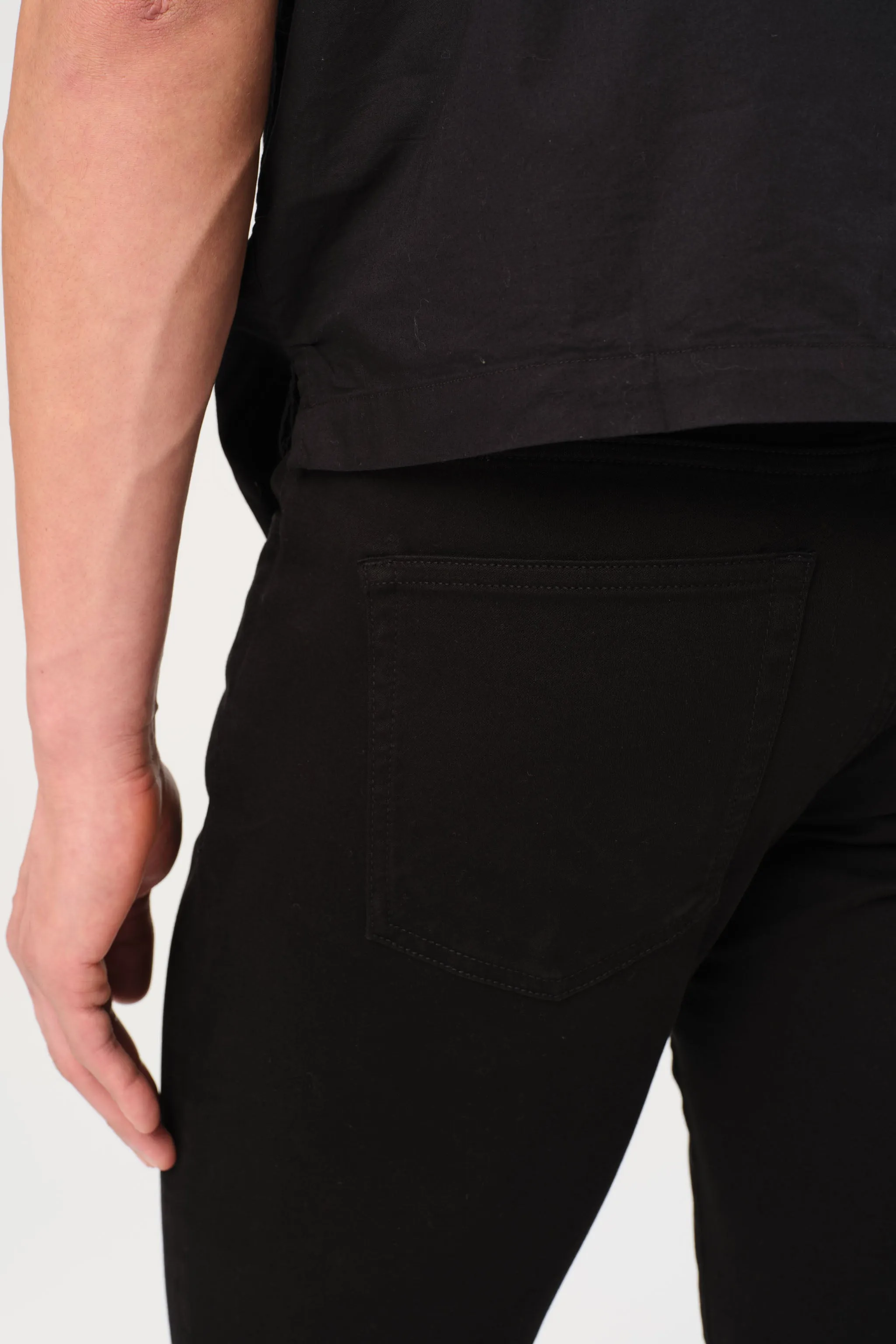 AMS - SLIM PANTS | BLACK sold by Warp + Weft product image thumbnail 5
