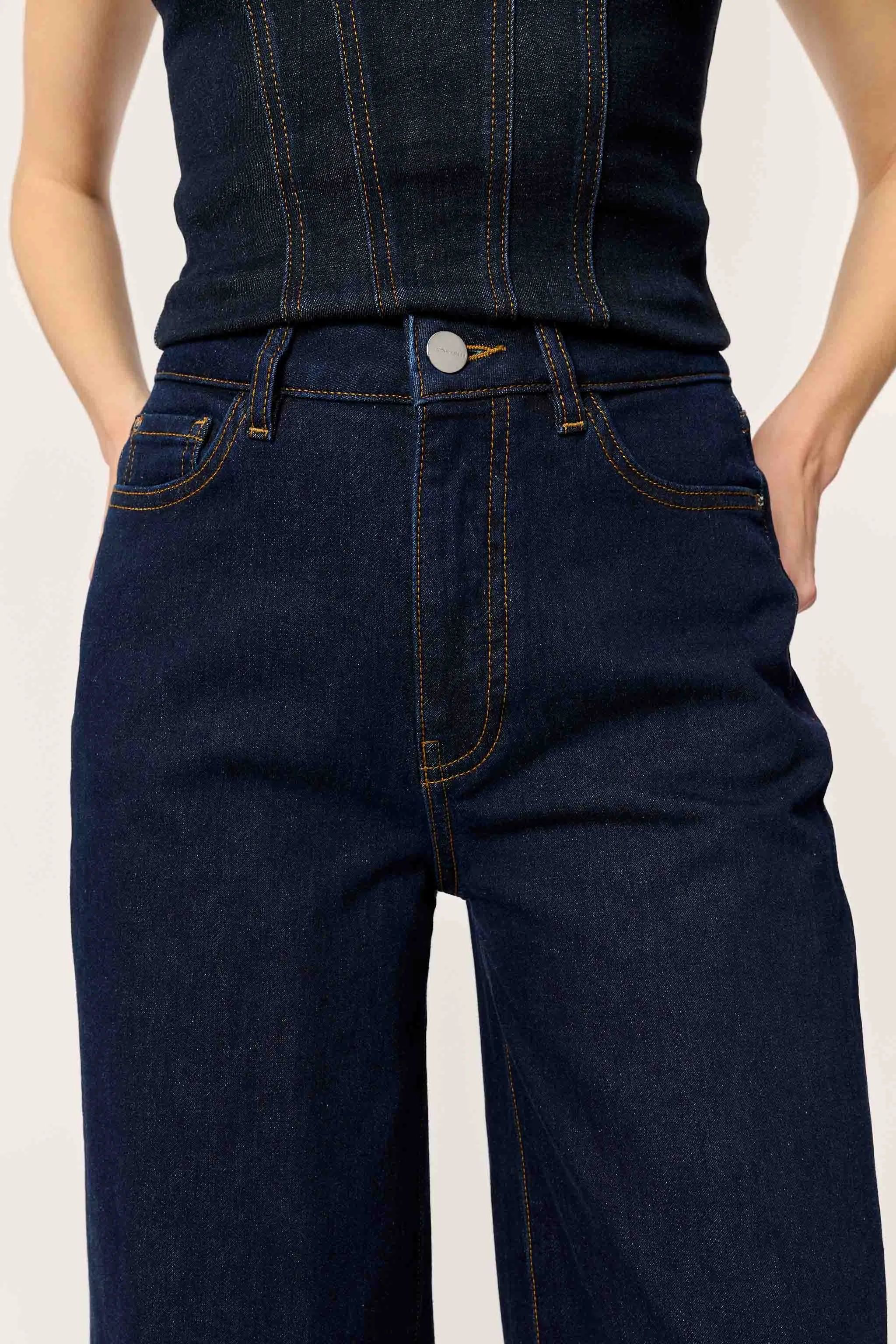 NCE - WIDE LEG JEANS | LONG GONE sold by Warp + Weft product image thumbnail 4