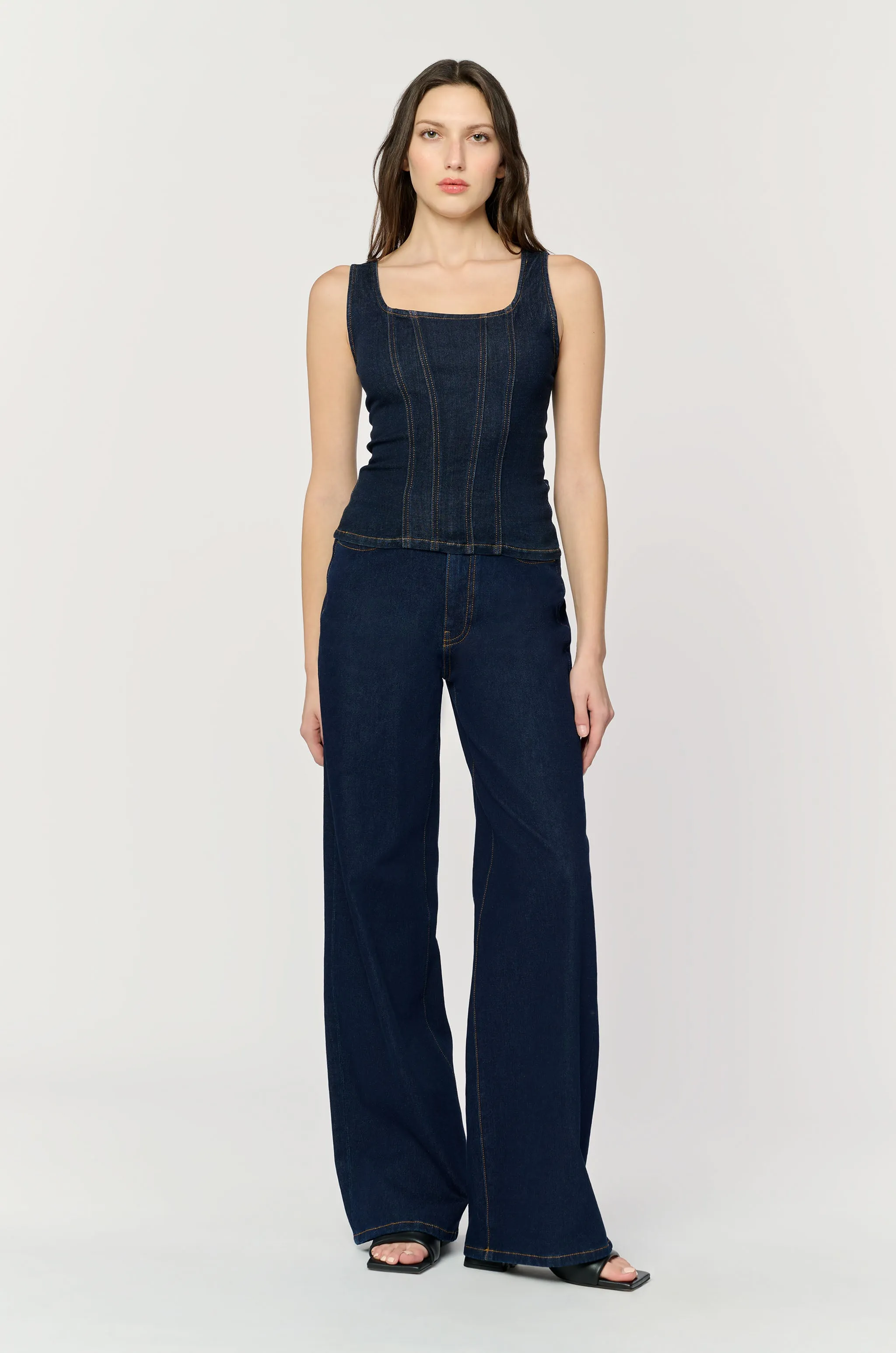 NCE - WIDE LEG JEANS | LONG GONE sold by Warp + Weft
