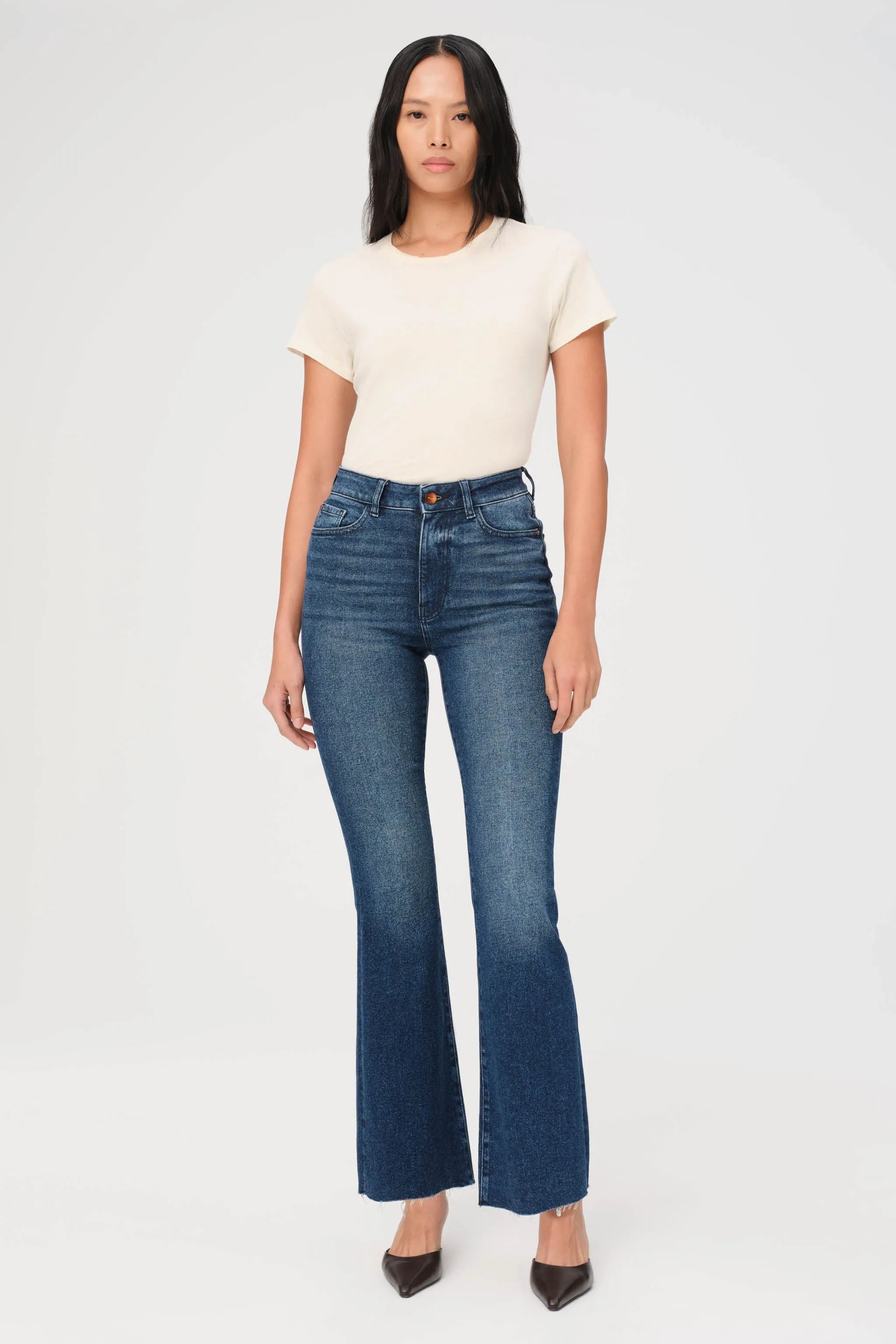 NAO - HIGH RISE BOOTCUT JEANS | HUNTINGTON sold by Warp + Weft