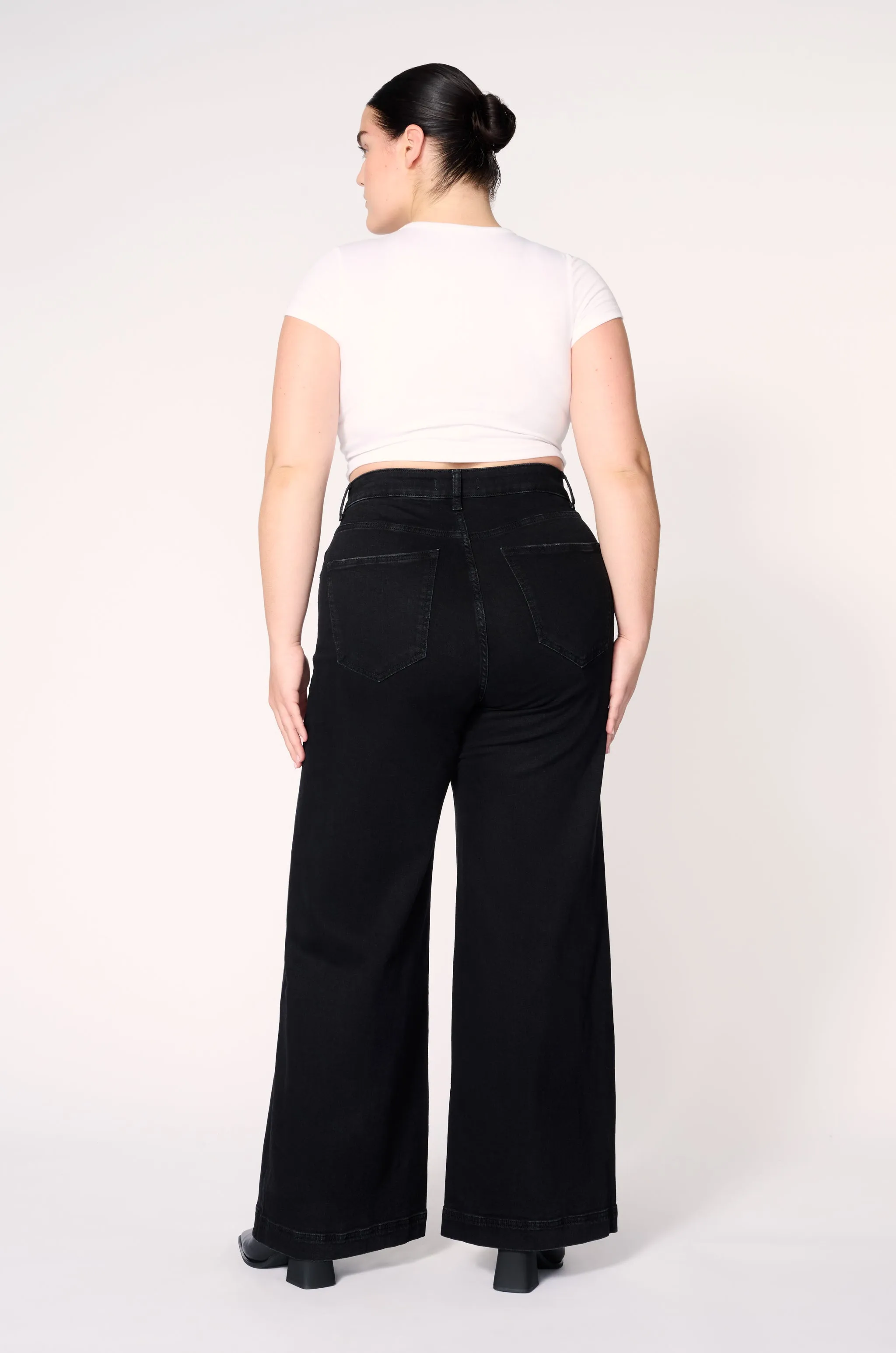 NCE PLUS - WIDE LEG JEANS | INKWELL sold by Warp + Weft product image thumbnail 3