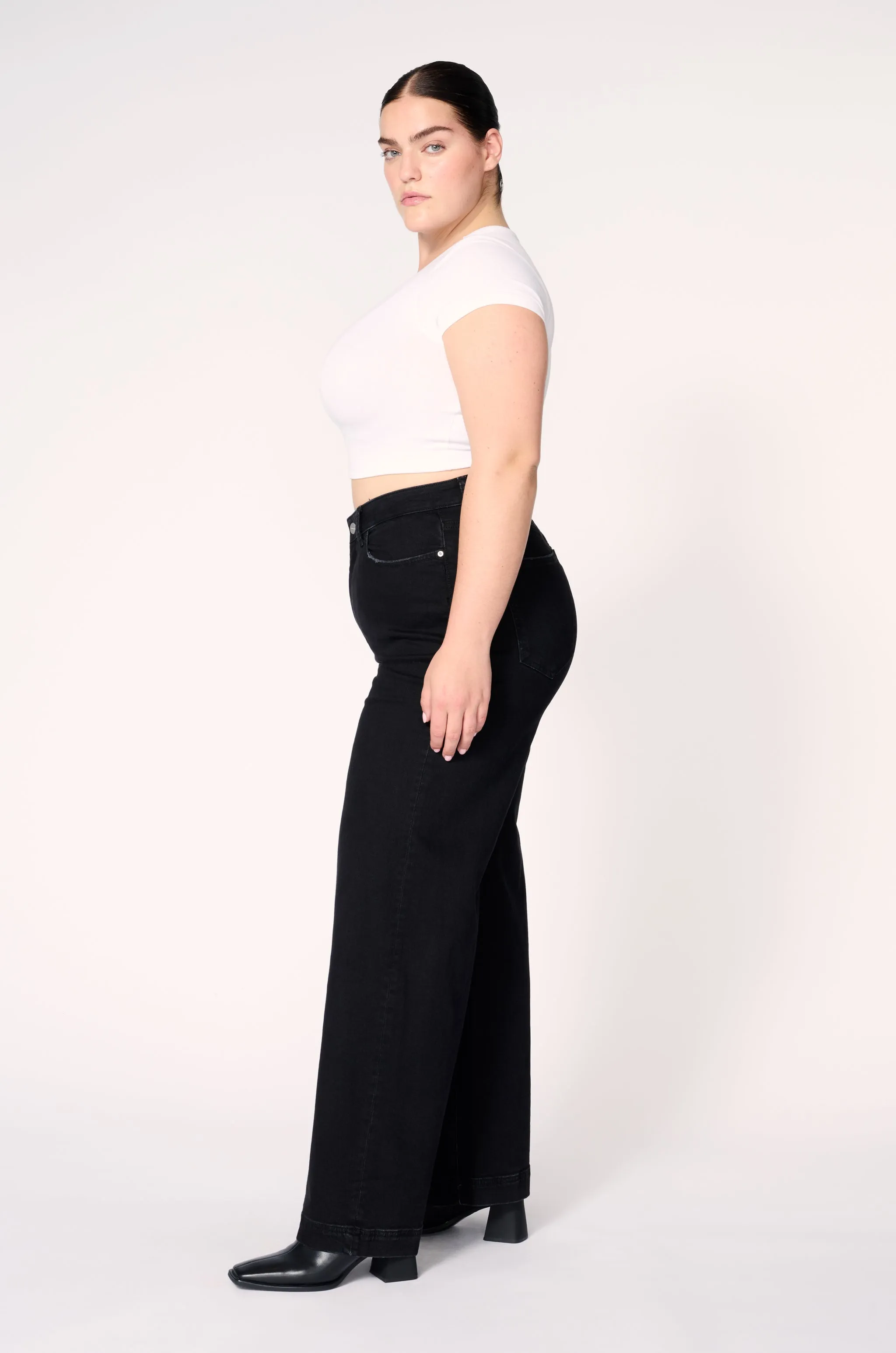 NCE PLUS - WIDE LEG JEANS | INKWELL sold by Warp + Weft product image thumbnail 2