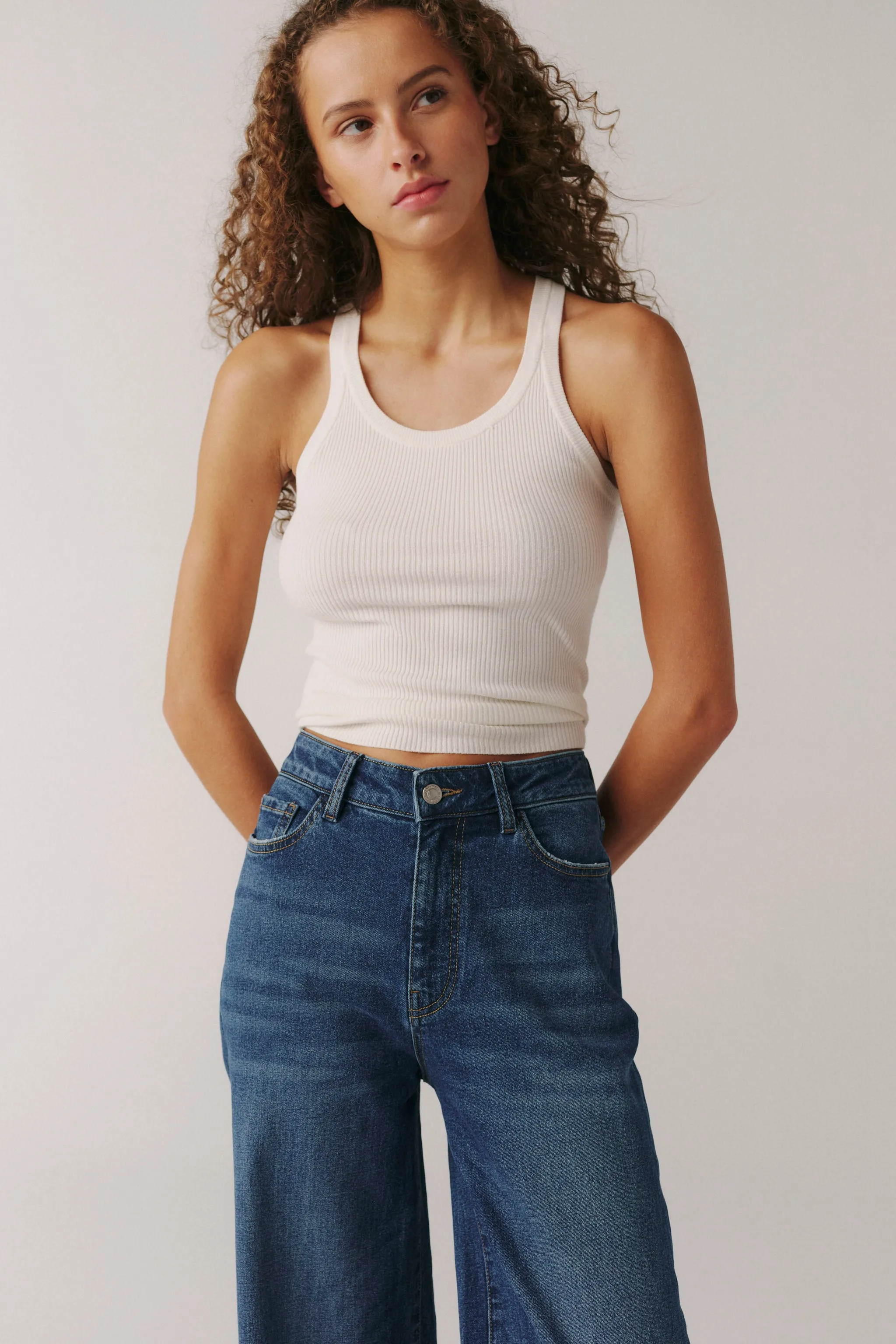 NCE - WIDE LEG JEANS | DOUBLE CUFF sold by Warp + Weft product image thumbnail 4