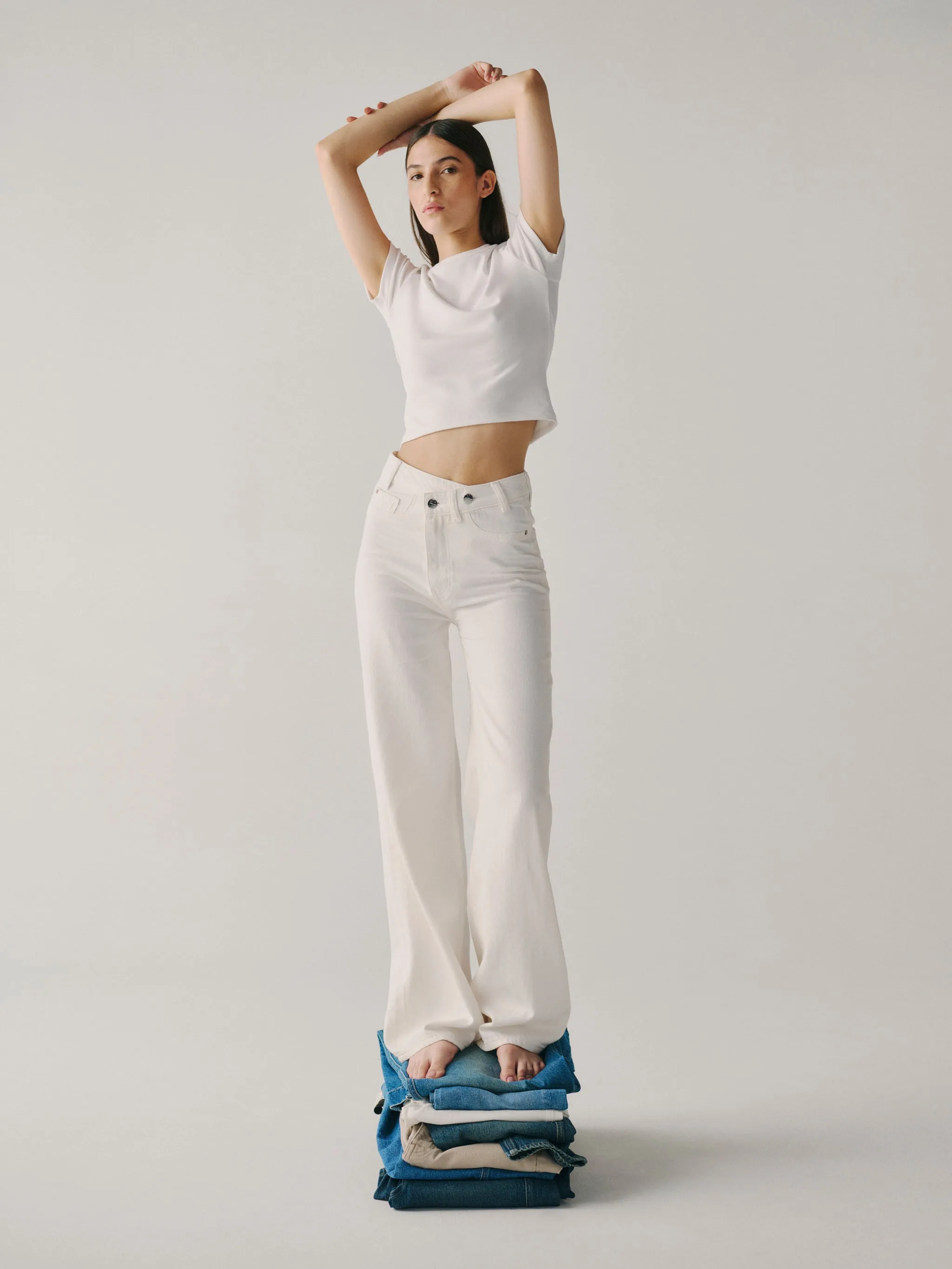 NCE - WIDE LEG JEANS | TWISTED OPTIC sold by Warp + Weft product image thumbnail 2