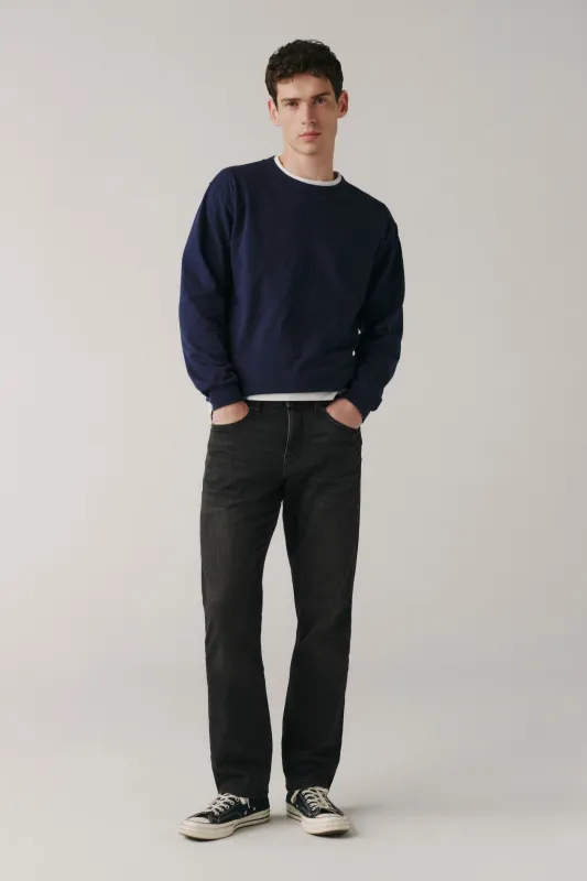 ORD - STRAIGHT JEANS | FADED BLACK made by Warp + Weft