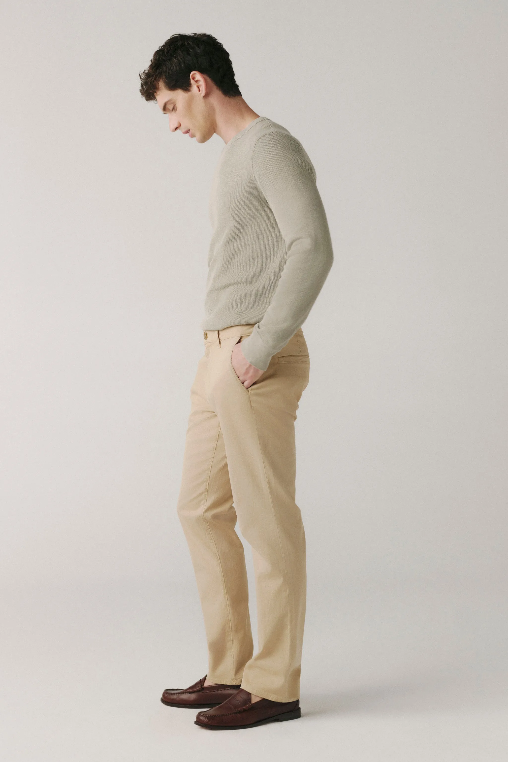 ORD - TWILL TROUSER | WEATHERED OAK sold by Warp + Weft product image thumbnail 2