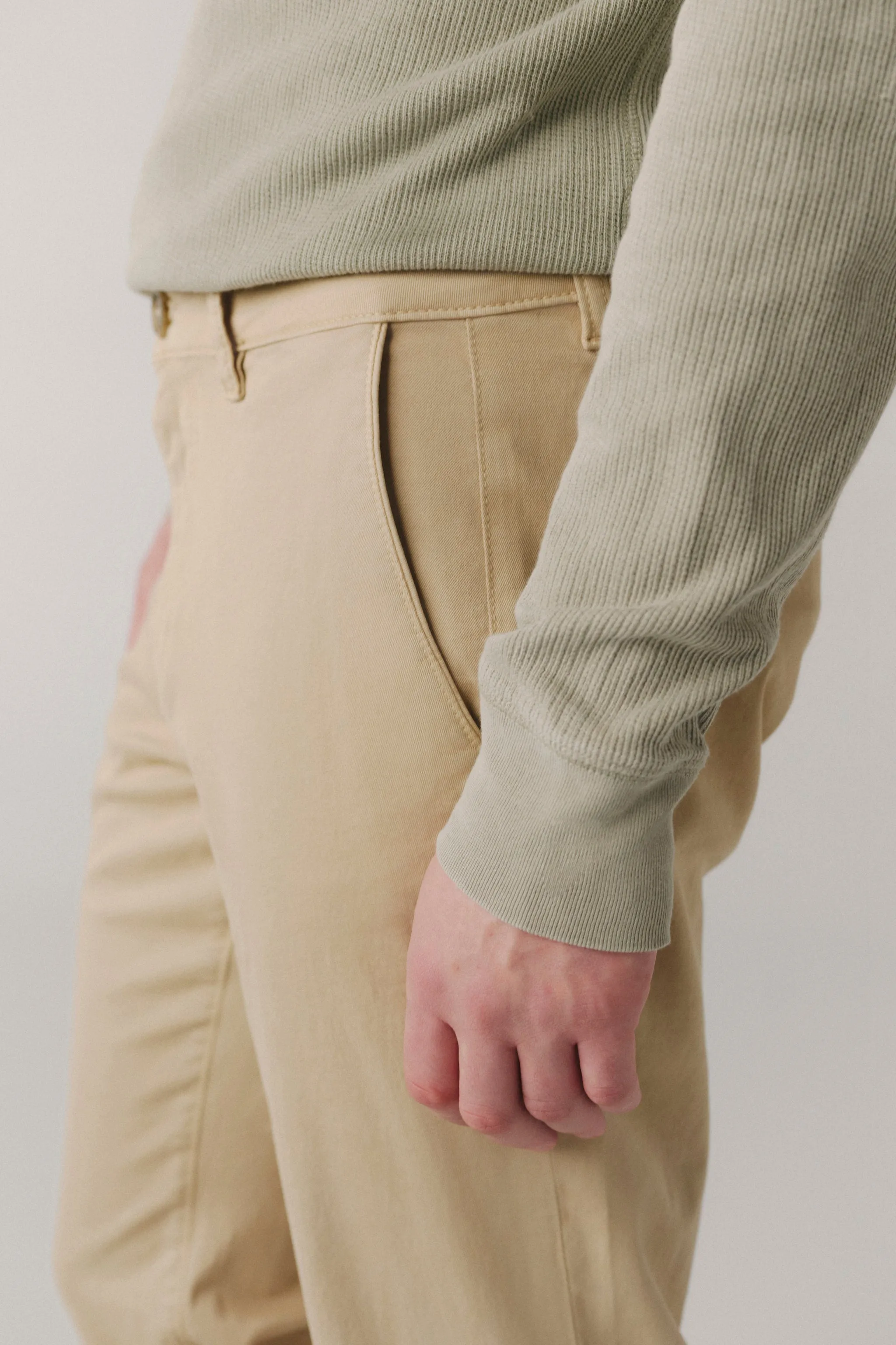 ORD - TWILL TROUSER | WEATHERED OAK sold by Warp + Weft product image thumbnail 4