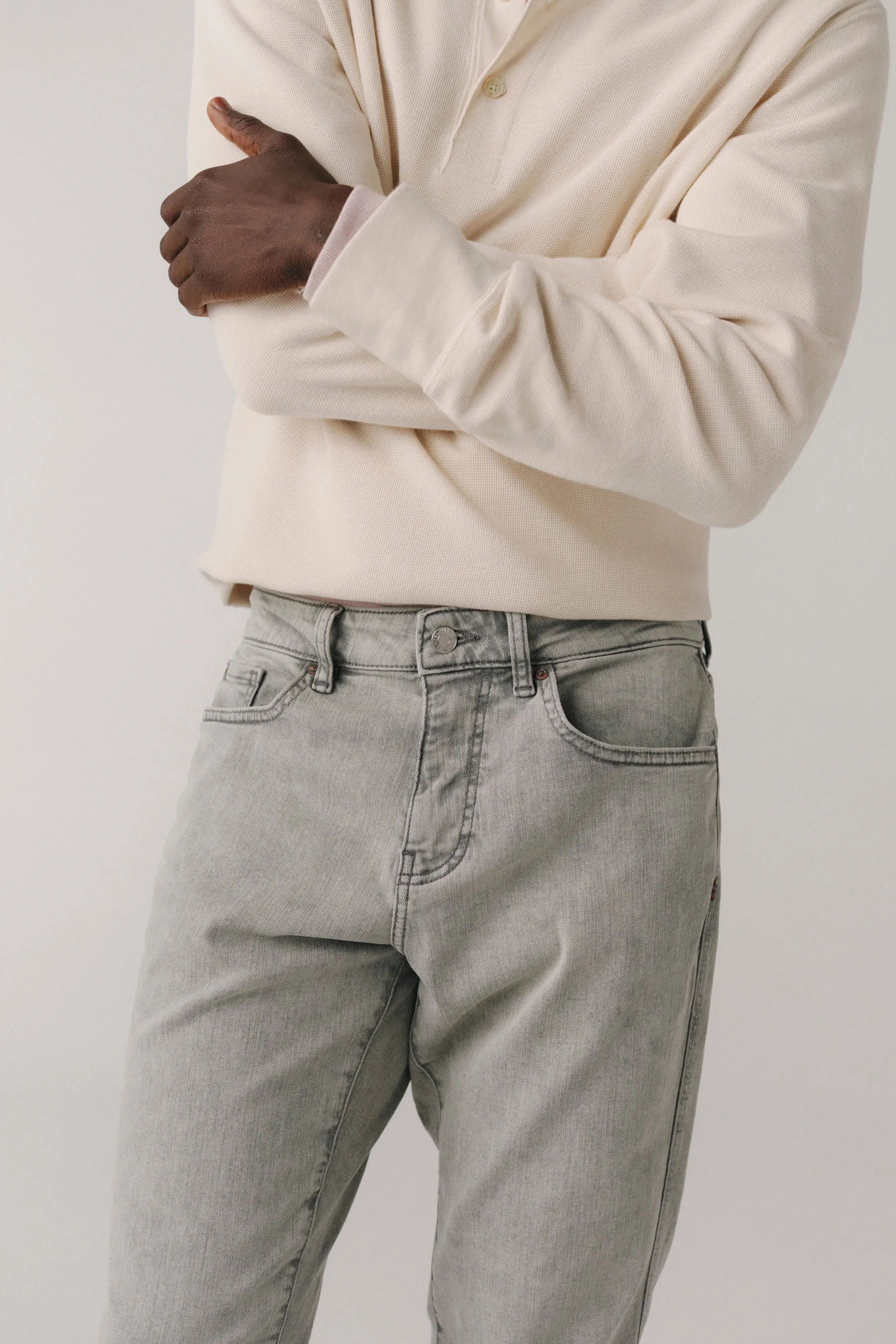 ORD - STRAIGHT JEANS | LIGHT STORM CLOUD sold by Warp + Weft product image thumbnail 4