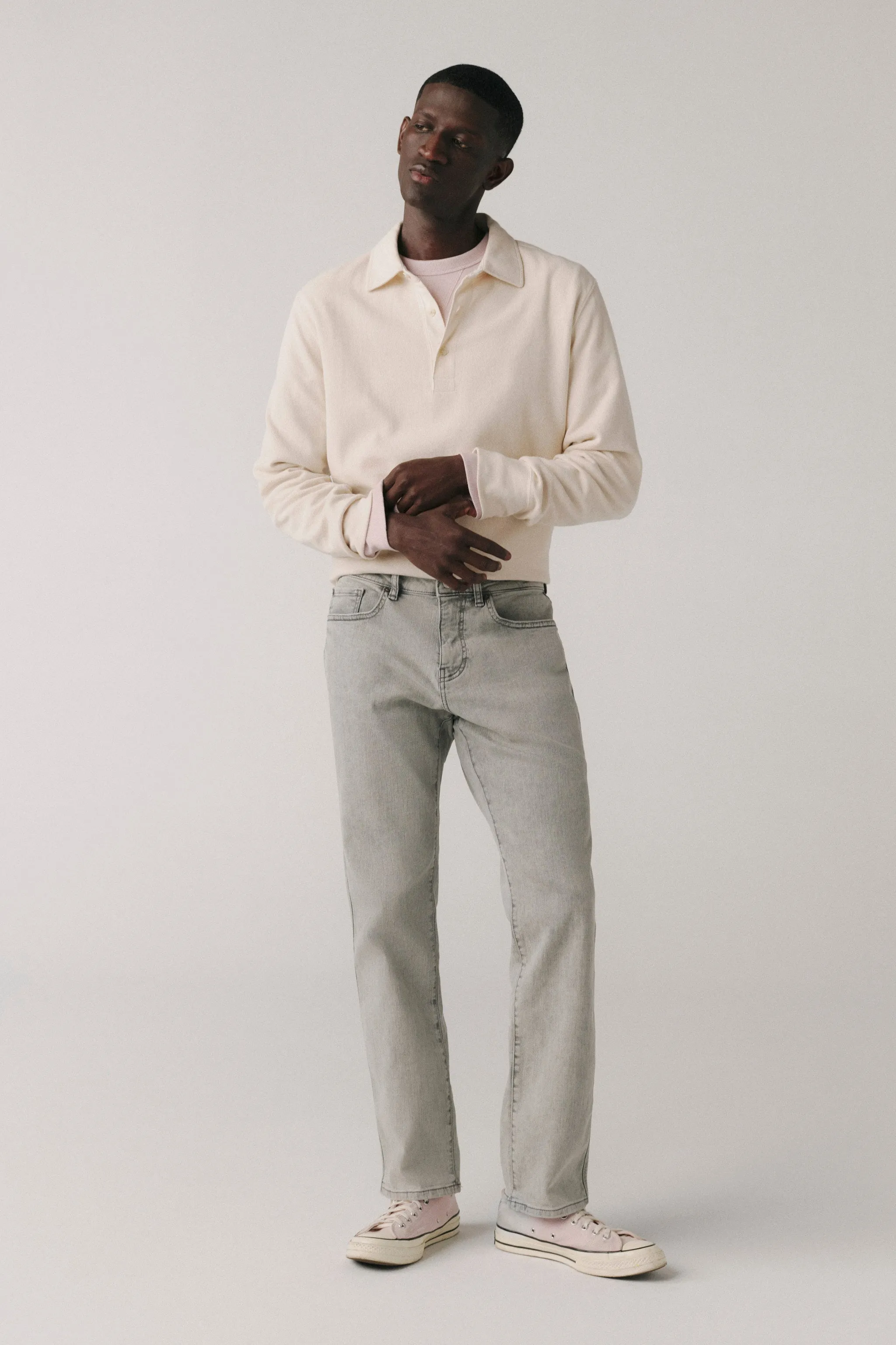 ORD - STRAIGHT JEANS | LIGHT STORM CLOUD sold by Warp + Weft