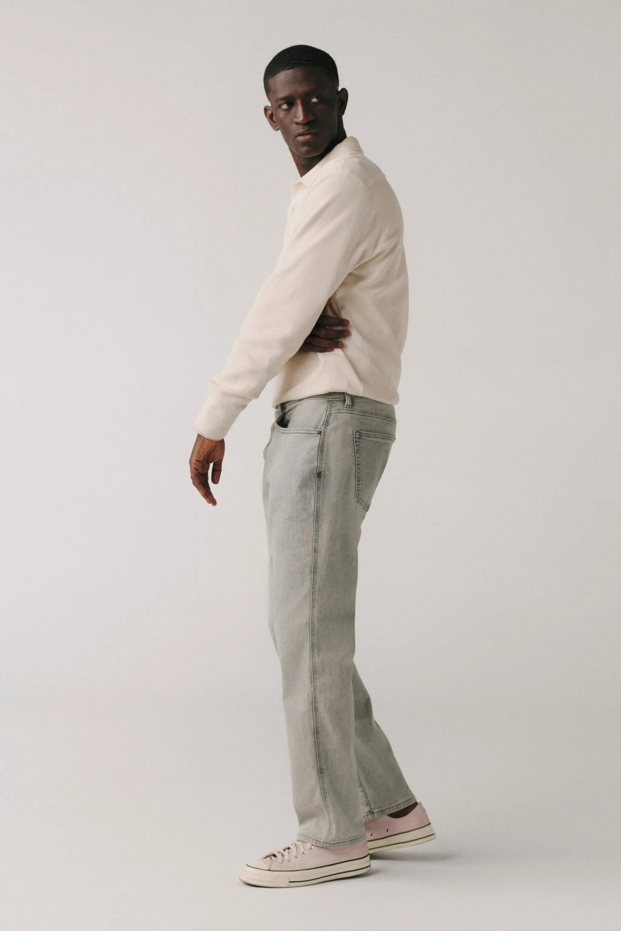 ORD - STRAIGHT JEANS | LIGHT STORM CLOUD sold by Warp + Weft product image thumbnail 2