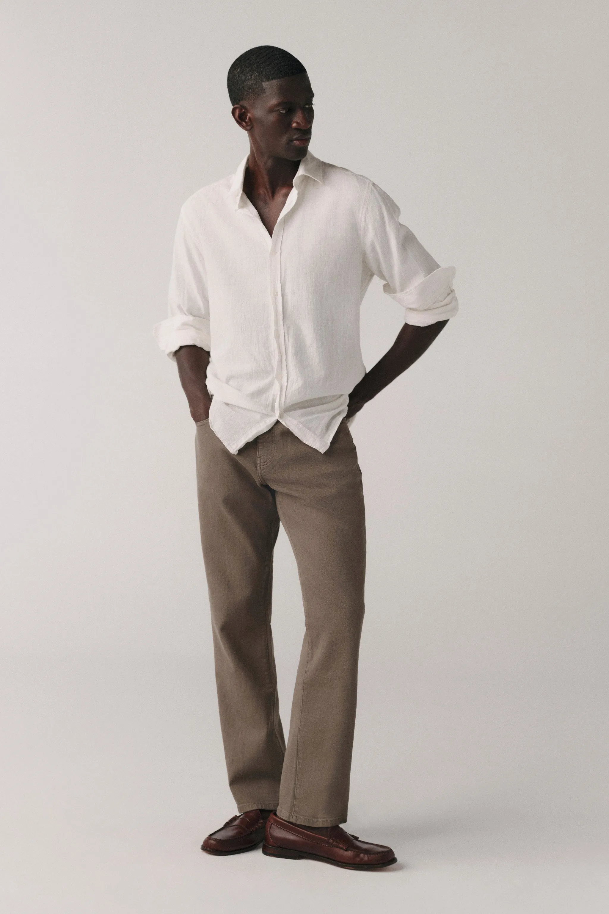 ORD - STRAIGHT JEANS | ASH BROWN sold by Warp + Weft product image thumbnail 4