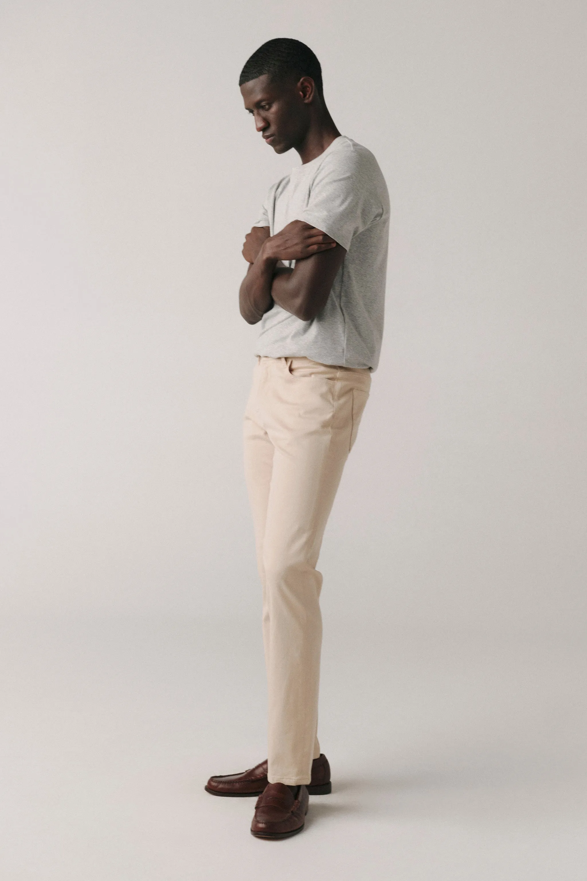 AMS - SLIM JEANS | BEIGE STONE sold by Warp + Weft product image thumbnail 2