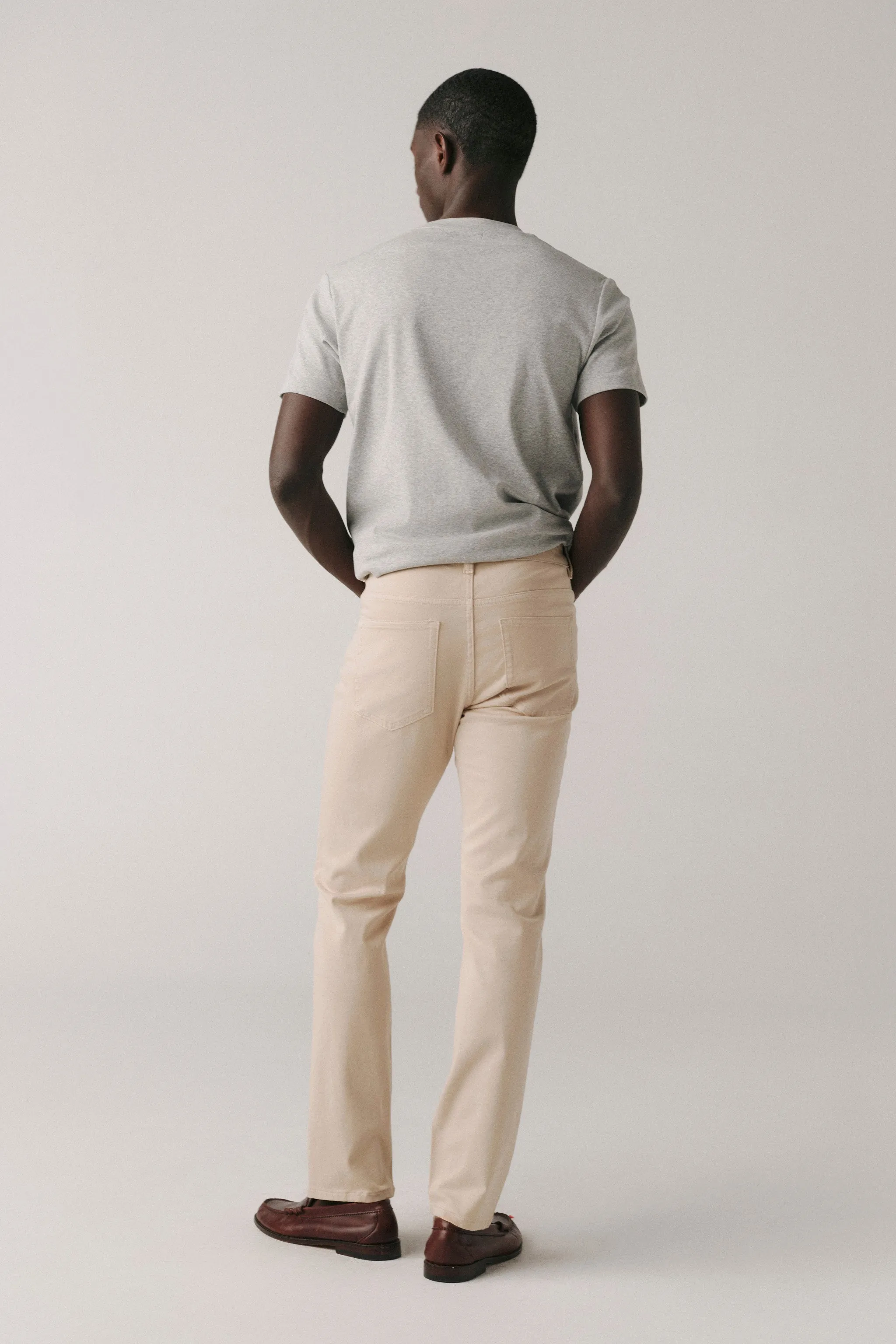 AMS - SLIM JEANS | BEIGE STONE sold by Warp + Weft product image thumbnail 3