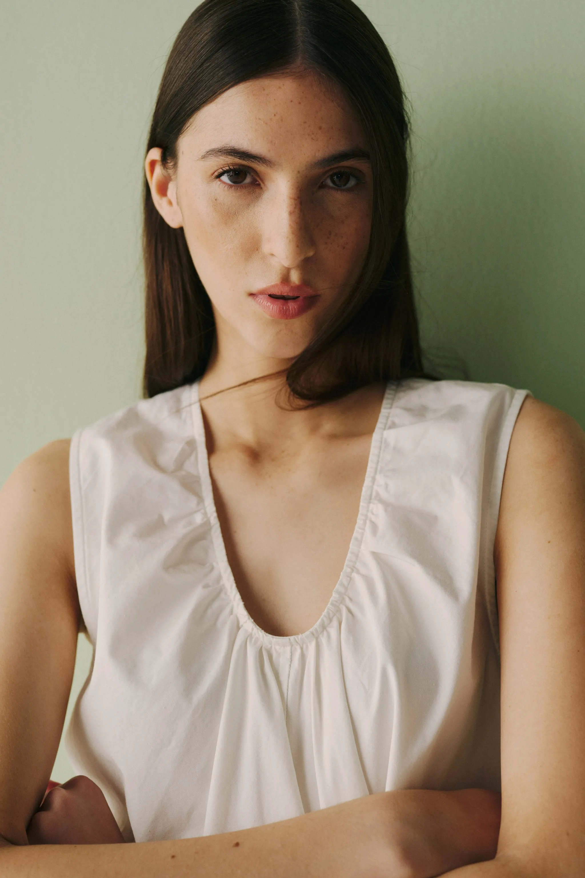 MEADOWLINE - POPLIN DRESS | OPTIC sold by Warp + Weft product image thumbnail 5