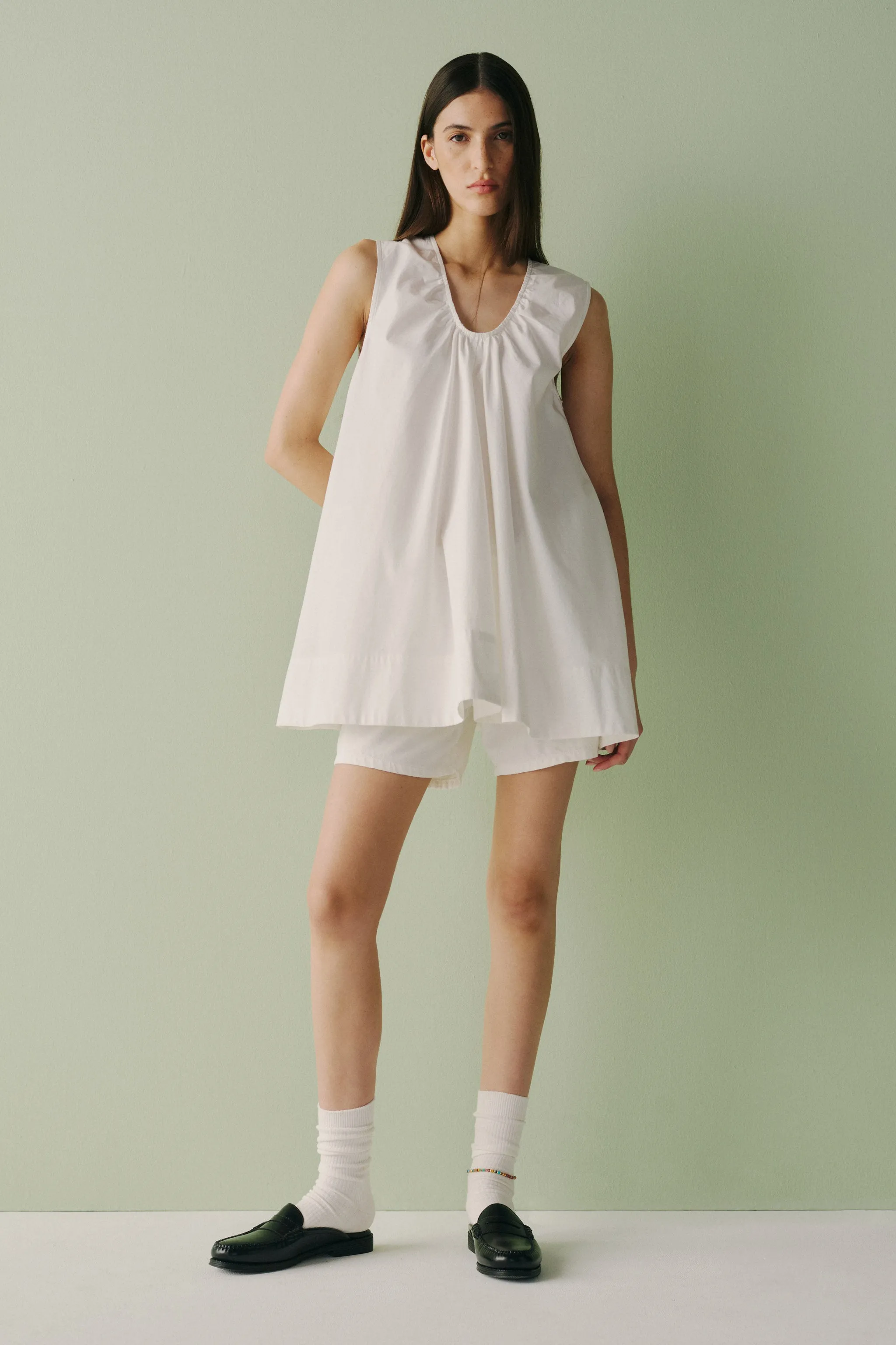 MEADOWLINE - POPLIN DRESS | OPTIC sold by Warp + Weft product image thumbnail 2